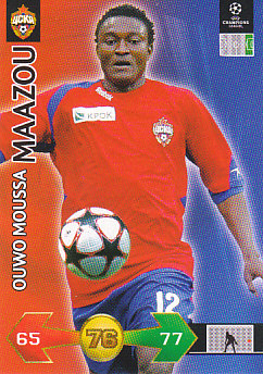 Ouwo Moussa Maazou CSKA Moscow 2009/10 Panini Super Strikes CL #70